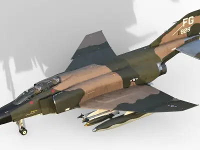 F-4 Phantom II 3D model