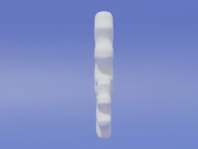 Cartoon Cute Gear 3D model