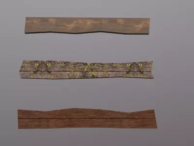 Medieval boards Free low-poly 3D model