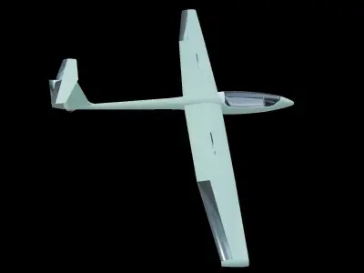 Glider Low-poly 3D model