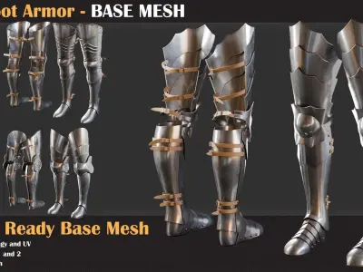  20 Foot Armor BASE MESH - VOL 16 3D model