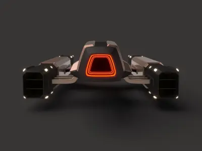 Racing Spaceship Vega 3D model