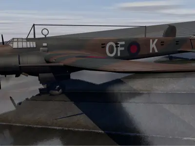 Armstrong Whitworth Whitley Mk-3 3D model
