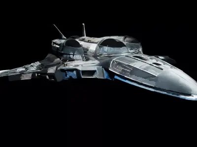The spaceship 3D model