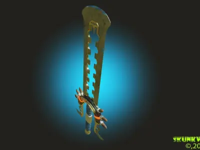 Sword Concept 01 Low-poly 3D model
