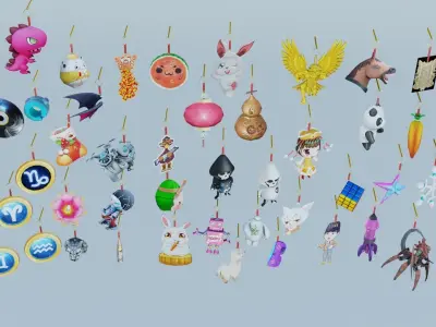 Accessory PendantTail 51 unit 3D model