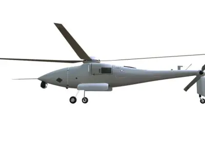 Boeing A160 Hummingbird - THE ALL SEEING ROBOCOPTER - Low-poly 3D model
