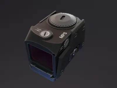 MPS Reddot Sight Low-poly 3D model