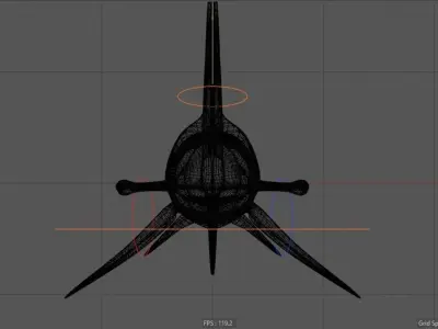 Great Hammerhead shark  - Sphyrna mokarran  3D model