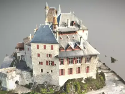Chateau de Menthon-Saint-Bernard Haute-Savoie 3D model