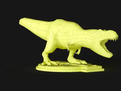 Dinosaur Figure Low-poly 3D model