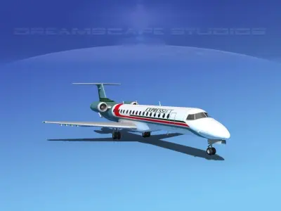 Embraer ERJ-145 ExpressJet 3D model