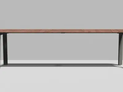 Street modern Bench Low-poly 3D model