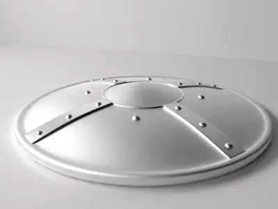 Medieval Buckler Shield 3D model