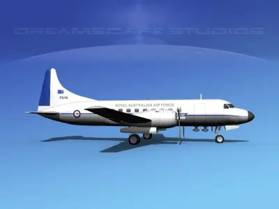 Convair C-131 Royal Australian AF 3D model