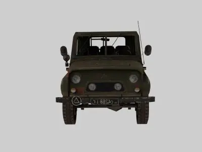 UAZ Pubg Mobile 3D model