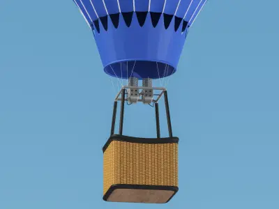 Hot Air Balloon 04 3D model