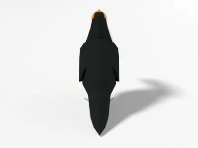 Low Poly Cartoon Toucan Bird Low-poly 3D model