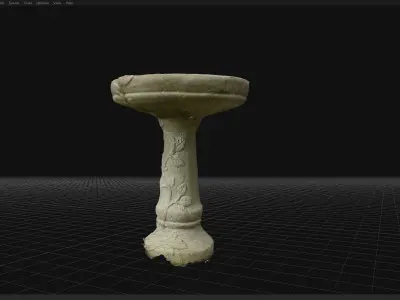 Bird Bath Free 3D model