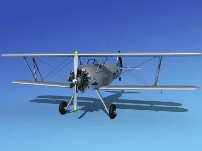 Stearman PT-17 Kaydet V11 3D model