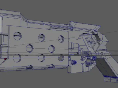 Samira Pistol Low-poly 3D model