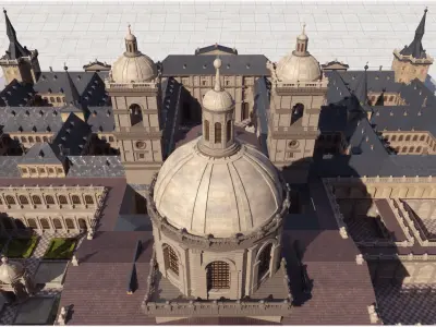 El Escorial Low-poly 3D model