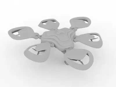Hexagon Drone Free 3D model