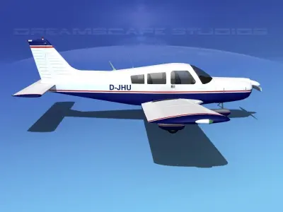 Piper PA-28 V01 3D model