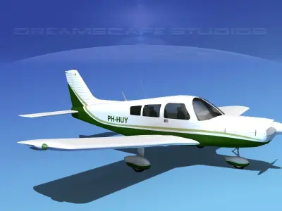 Piper PA-28-235 Cherokee  V10 3D model