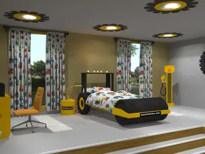 CAT Truck Bedroom 3D model