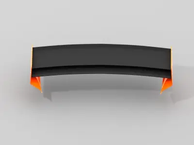 HatchBack Spoilers Free 3D model