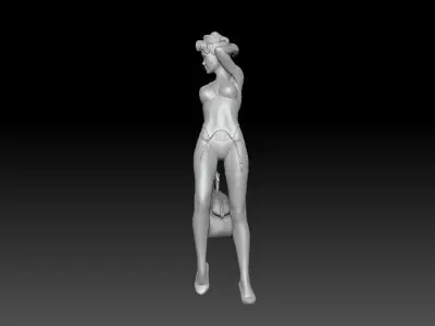 PIN UP NURSE 6 3D print model