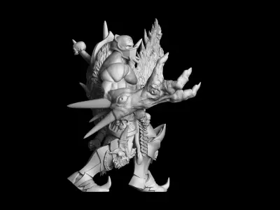 Nightmare warhammer figure 3D print model purchase