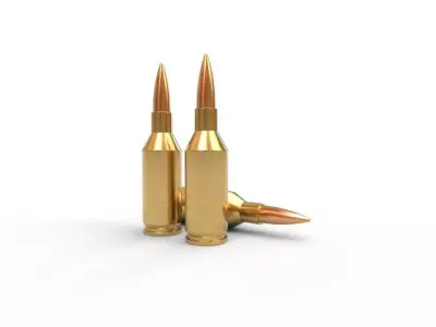243 Winchester SSM Ammo Low-poly 3D model