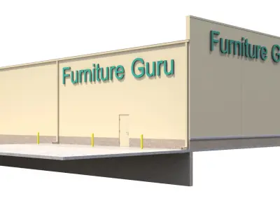 Retail-053 Retail Store 3D model