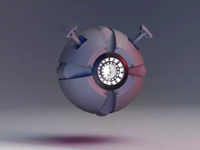 Sci-Fi Drone Mk2 Low-poly 3D model