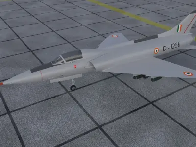 HAL HF-24 Marut 3D model