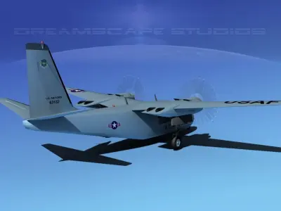 Aero Commander U-9 Air Force 3D model