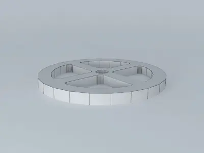 Relieved wheel 3D model