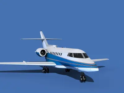 Hawker Siddley 1000 V02 3D model