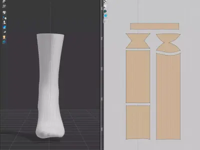 Long Socks 3D model