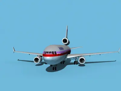 McDonnell Douglas MD-11 Hawaiian 3D model