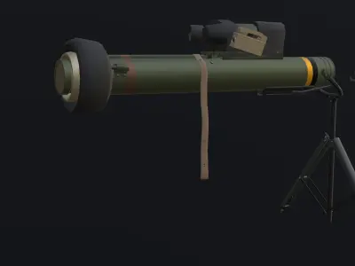M47 Dragon - Low Poly and Game-Ready Low-poly 3D model