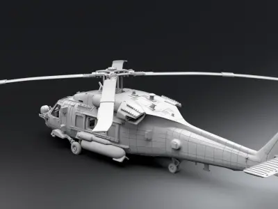 HH 60H RescueHawk Scale model 3D print model