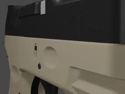 Tauros 9mm glock pistol gun 3D model