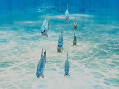 Neon Tetra Fish 3D model