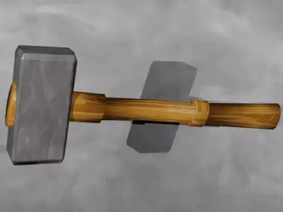 Stylized Medieval Tools Pack Low-poly 3D model