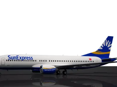 SunExpress Boeing 737 MAX 8 3D model