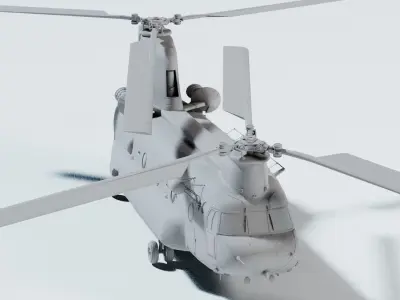 Military Helicopter - Chinook  3D model