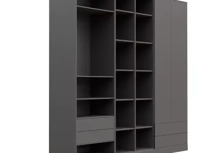 Bedroom wardrobe-02 Free 3D model